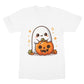 Cute ghost, pumpkin, Halloween, Softstyle T-Shirt