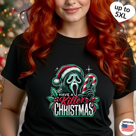 Ghostface, Killer Christmas, Softstyle T-Shirt, Scream, Horror Movie