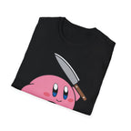 Kirby with knife T-shirt, up to 5XL