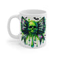 Coquette Neon Skull Bow, Halloween Mug