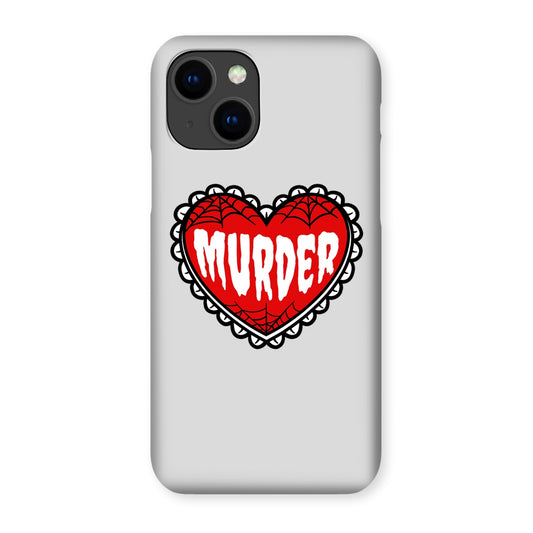 Murder, cute heart design Snap Phone Case