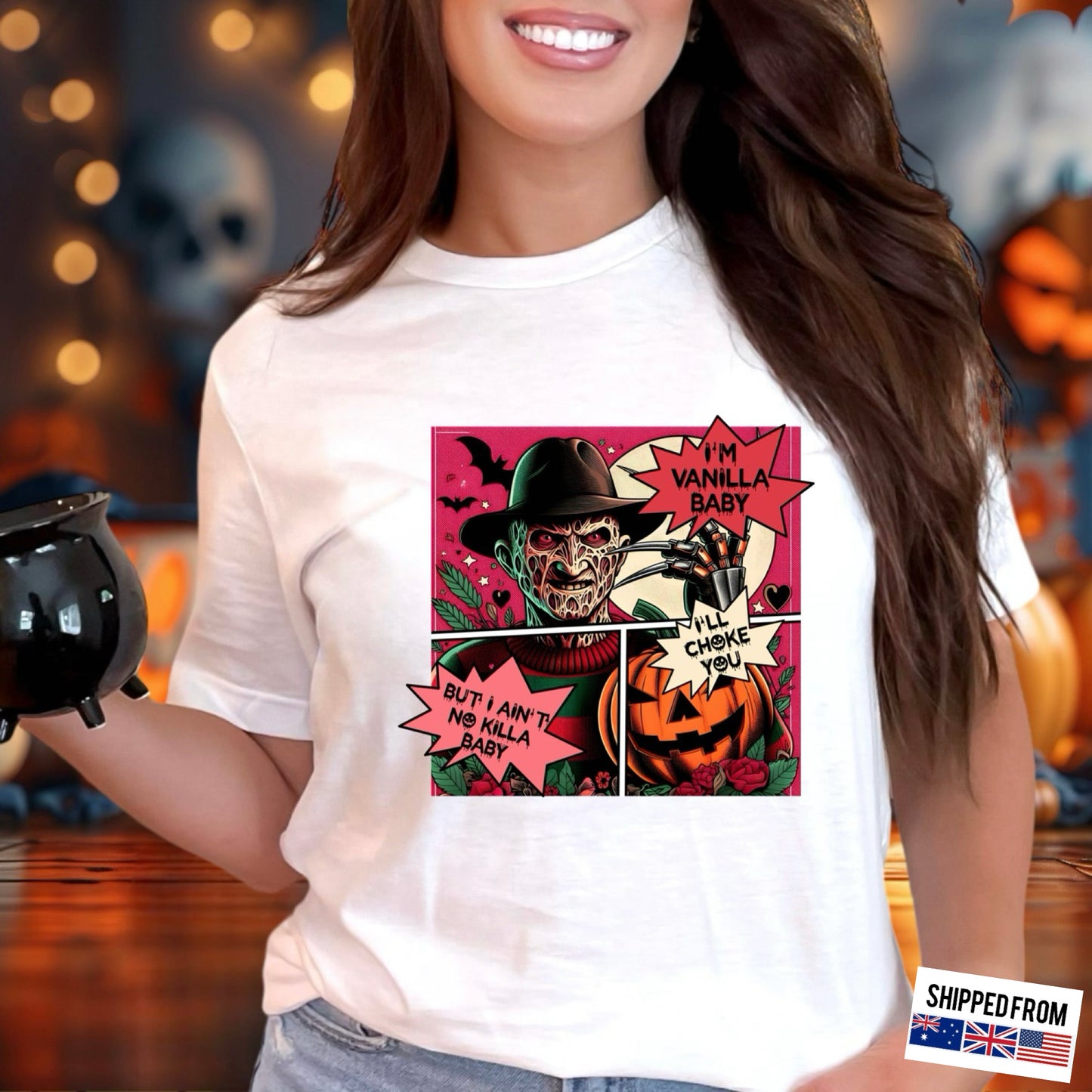 Pastel goth Freddy Krueger, horror movies, Halloween Softstyle T-Shirt