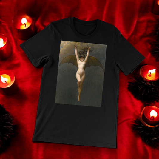 Vampire Bat Lady, Nadja, goth, Short Sleeve T-Shirt