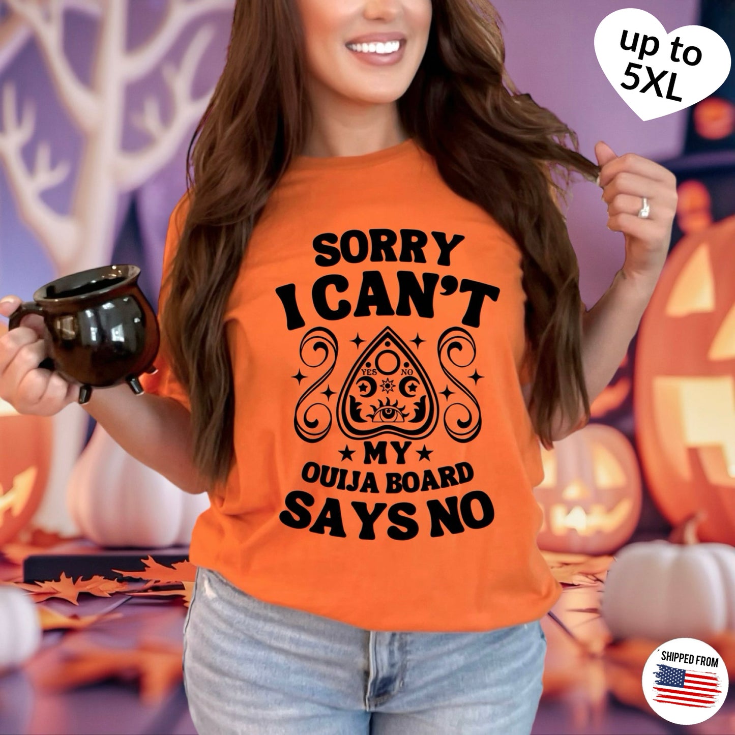 My Ouija Board says NO, Halloween Softstyle T-Shirt