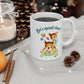 Let’s spread chaos Mug, cute deer, vintage kitsch