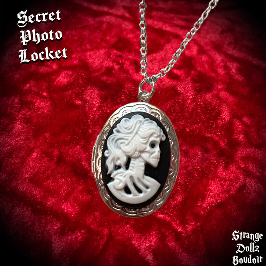 Secret Photo Locket Necklace, Strange Dollz Boudoir