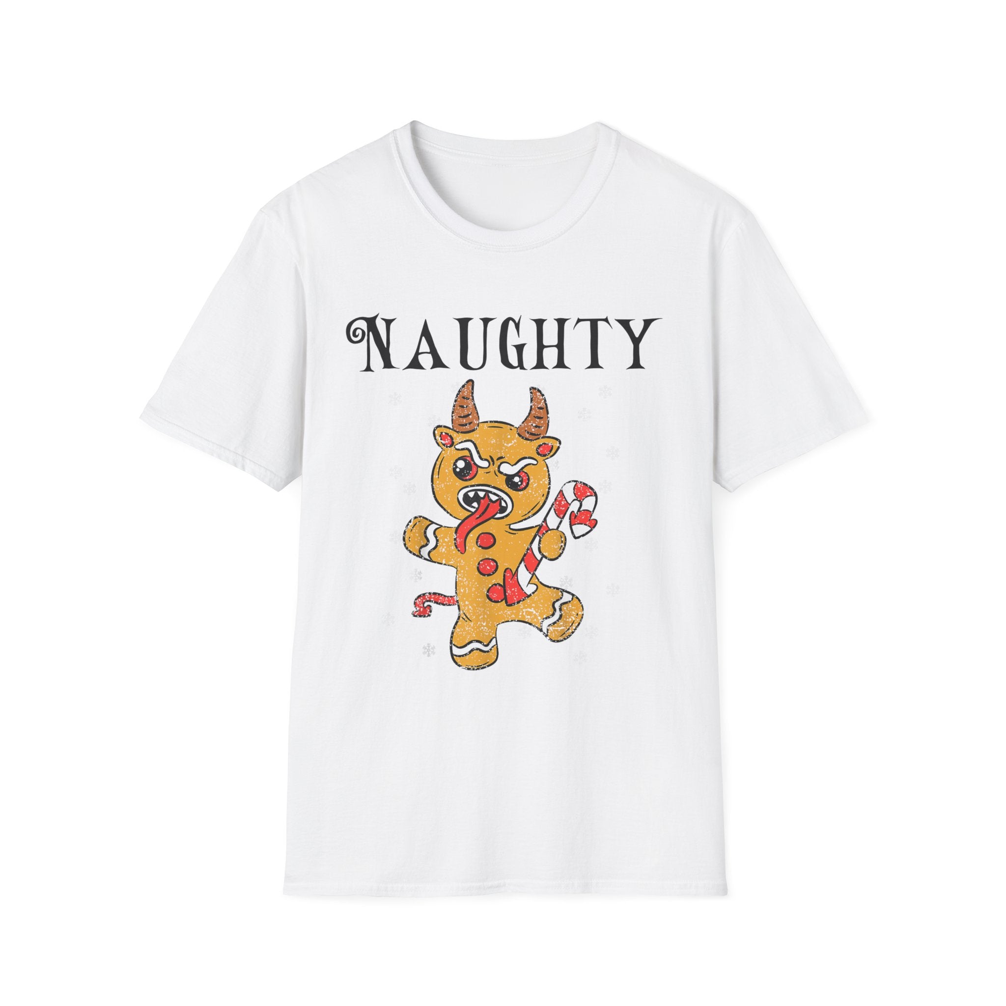 Naughty Krampus Gingerbread man, Christmas T-shirt, up to 5XL