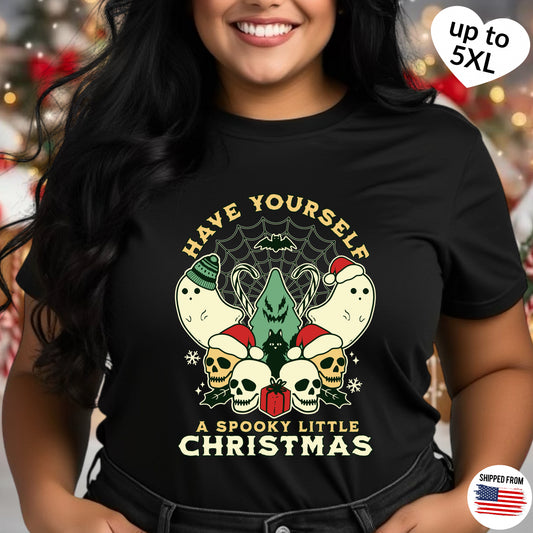 Spooky Little Christmas T-shirt, up to 5XL