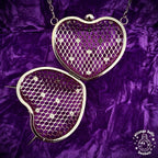 Flail Purse, Goth Spiked Heart Purse, Metal Mesh Chain Bag, Medieval Flail