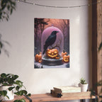 Dark Raven Fine Art Print. Dark Academia, Goth Wall Decor, Gothic Gallery Wall, Halloween Decor