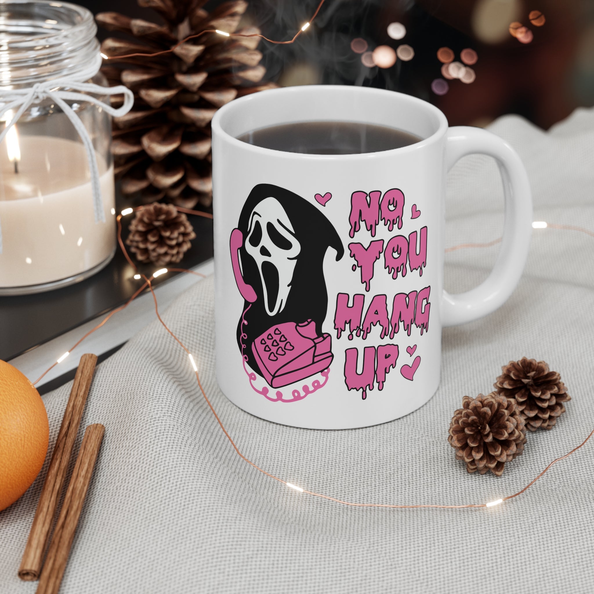 Ghostface Scream Mug, Horror movies, Halloween