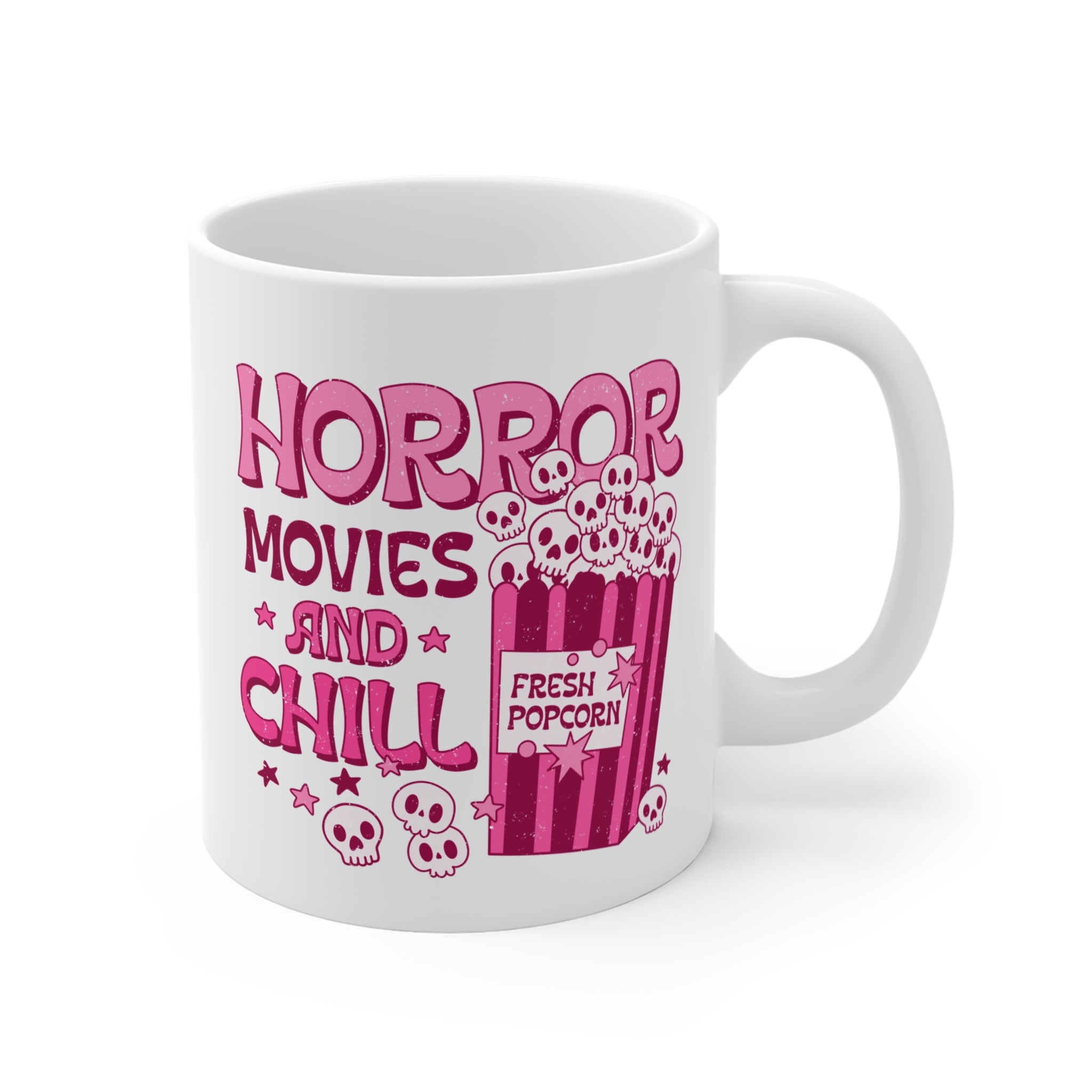Horror movies and chill Mug, pastel goth