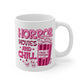 Horror movies and chill Mug, pastel goth