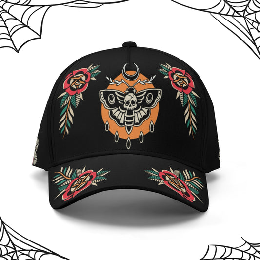 Death Moth Tattoo Baseball Cap