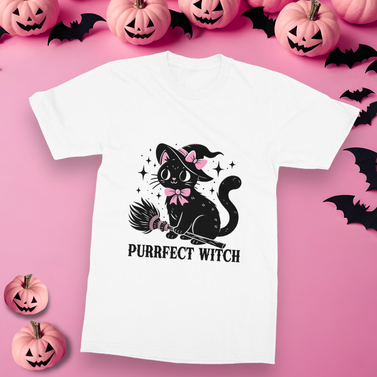 Purrfect Witch, Softstyle T-Shirt