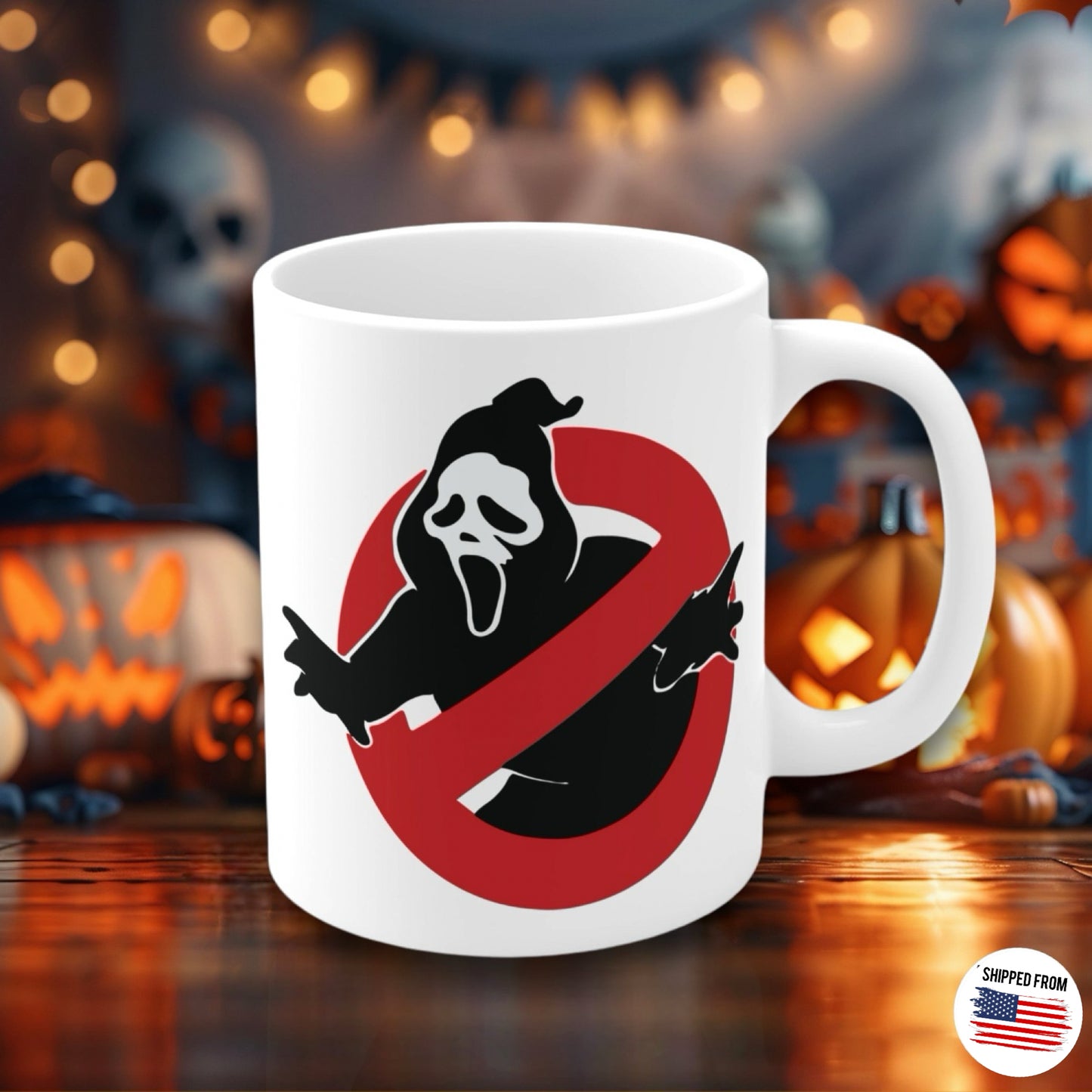 Ghostface Scream Mug, Halloween, Horror movies