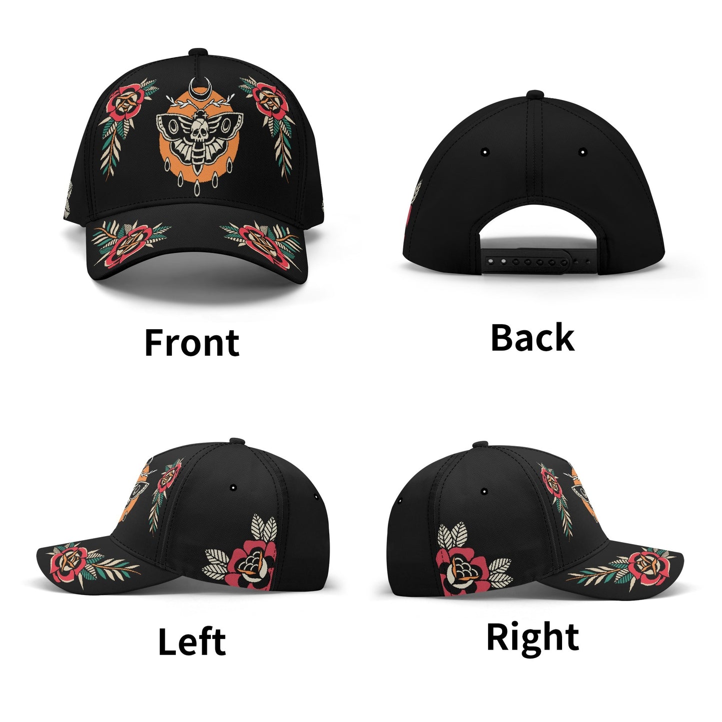 Death Moth Tattoo Baseball Cap