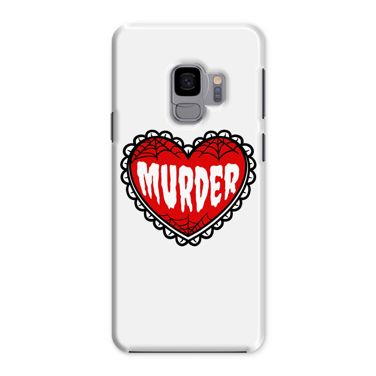 Murder, cute heart design Snap Phone Case