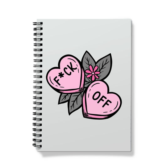 F*ck Off cute tattoo design Notebook