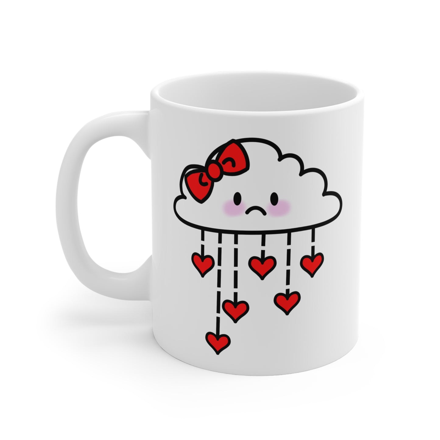 Cute sad cloud Mug, kawaii