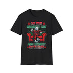 On the Naughty List, Christmas Softstyle T-Shirt, up to 5XL, Michael Myers, Horror Movie, Ugly Christmas Jumper