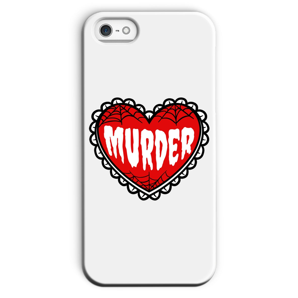 Murder, cute heart design Snap Phone Case