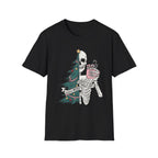 Sorta Merry Sorta Scary, Christmas T-shirt, up to 5XL, spooky skeleton
