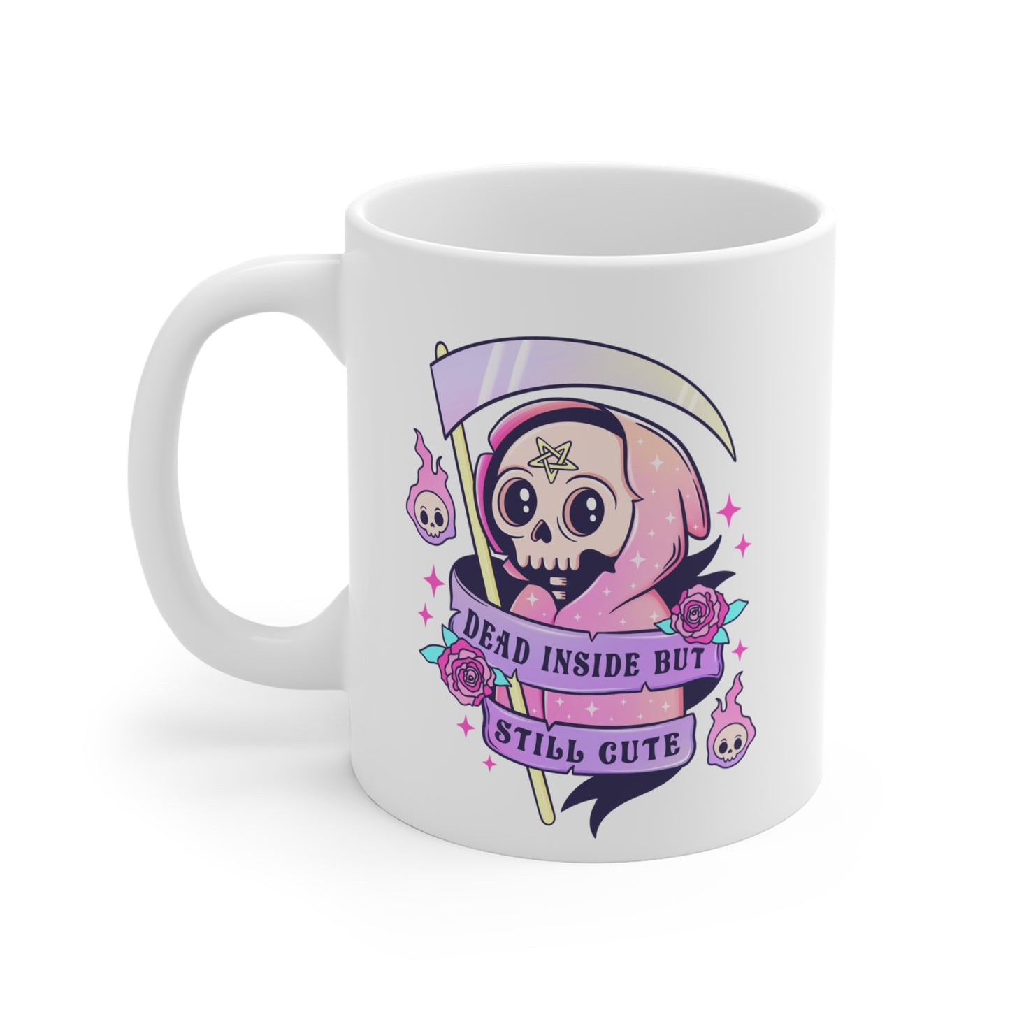 Dead inside but still cute Mug, Halloween, kawaii