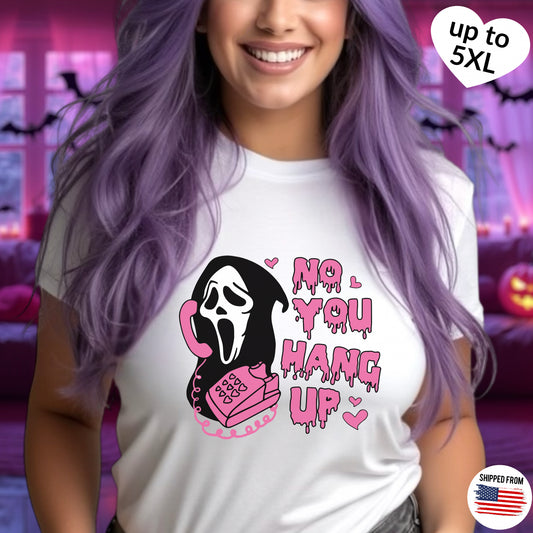 Ghostface, No you hang up T-Shirt, up to 5XL, Scream, Horror Movies