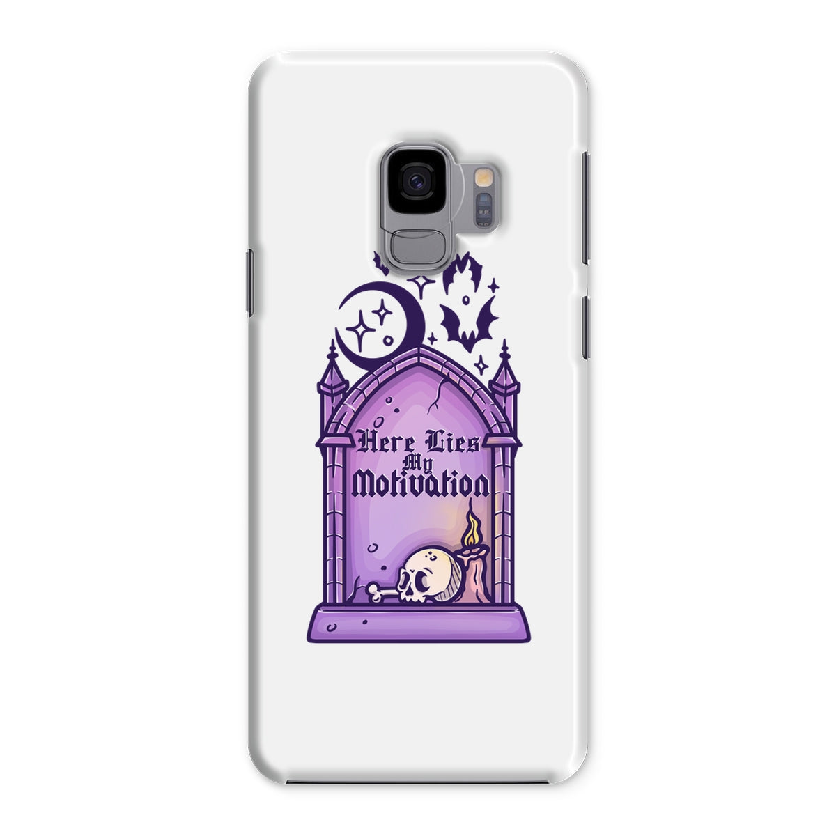 Here Lies my Motivation Snap Phone Case