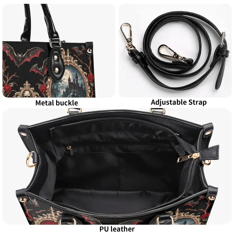 Dracula vegan leather luxury handbag