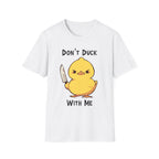 Don’t Duck with Me T-shirt, up to 5XL, cute duck with knife