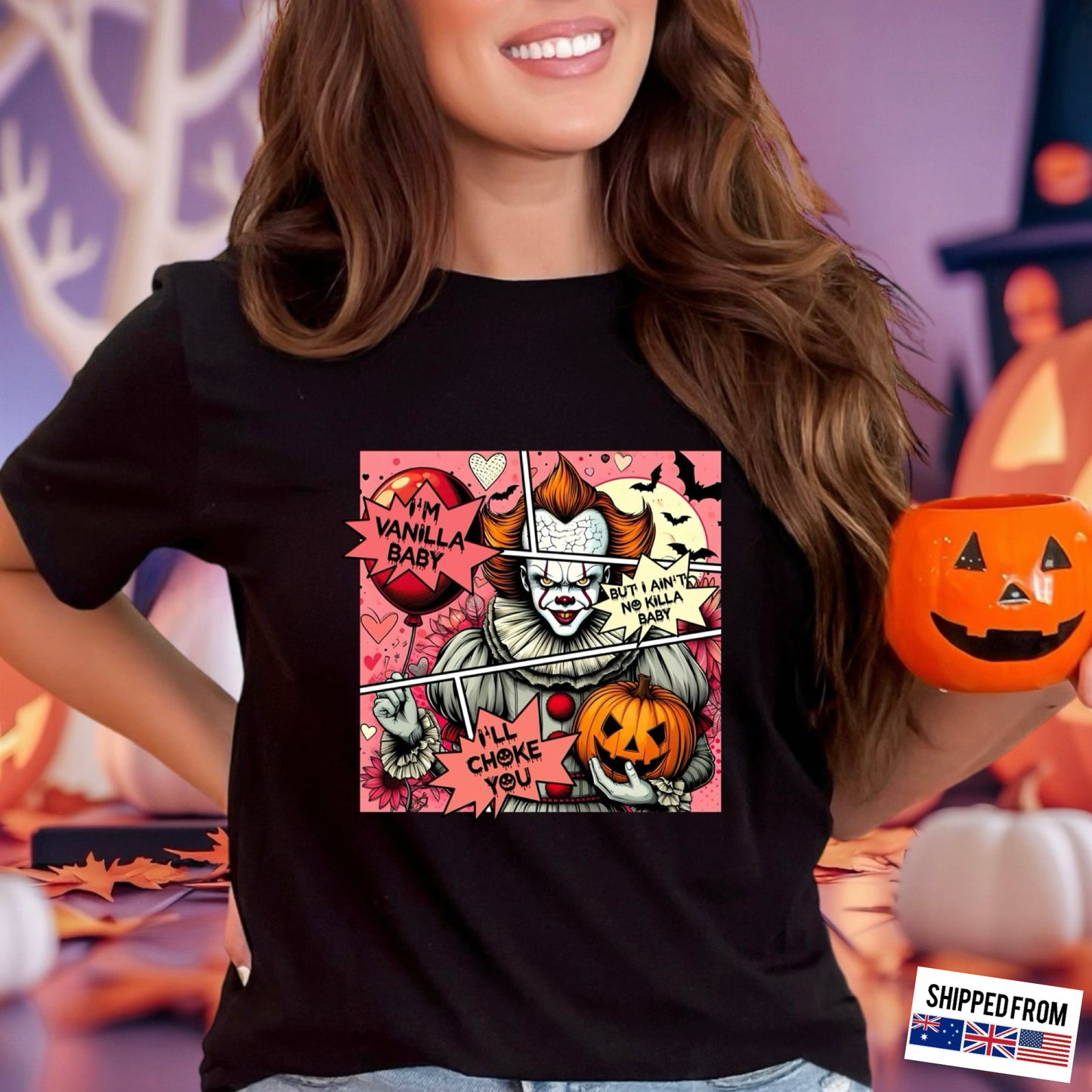 Pastel goth Pennywise, horror movies, Halloween Softstyle T-Shirt