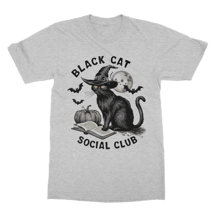 Black cat social club, Softstyle T-Shirt