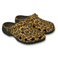 Leopard Print EVA Foam Clogs for Comfortable & Fun Footwear, Garden Shoes, Casual Slippers, Trendy Summer Footwear