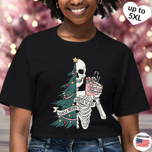 Sorta Merry Sorta Scary, Christmas T-shirt