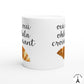 Oui oui ohlala croissant White Ceramic Mug, French humour
