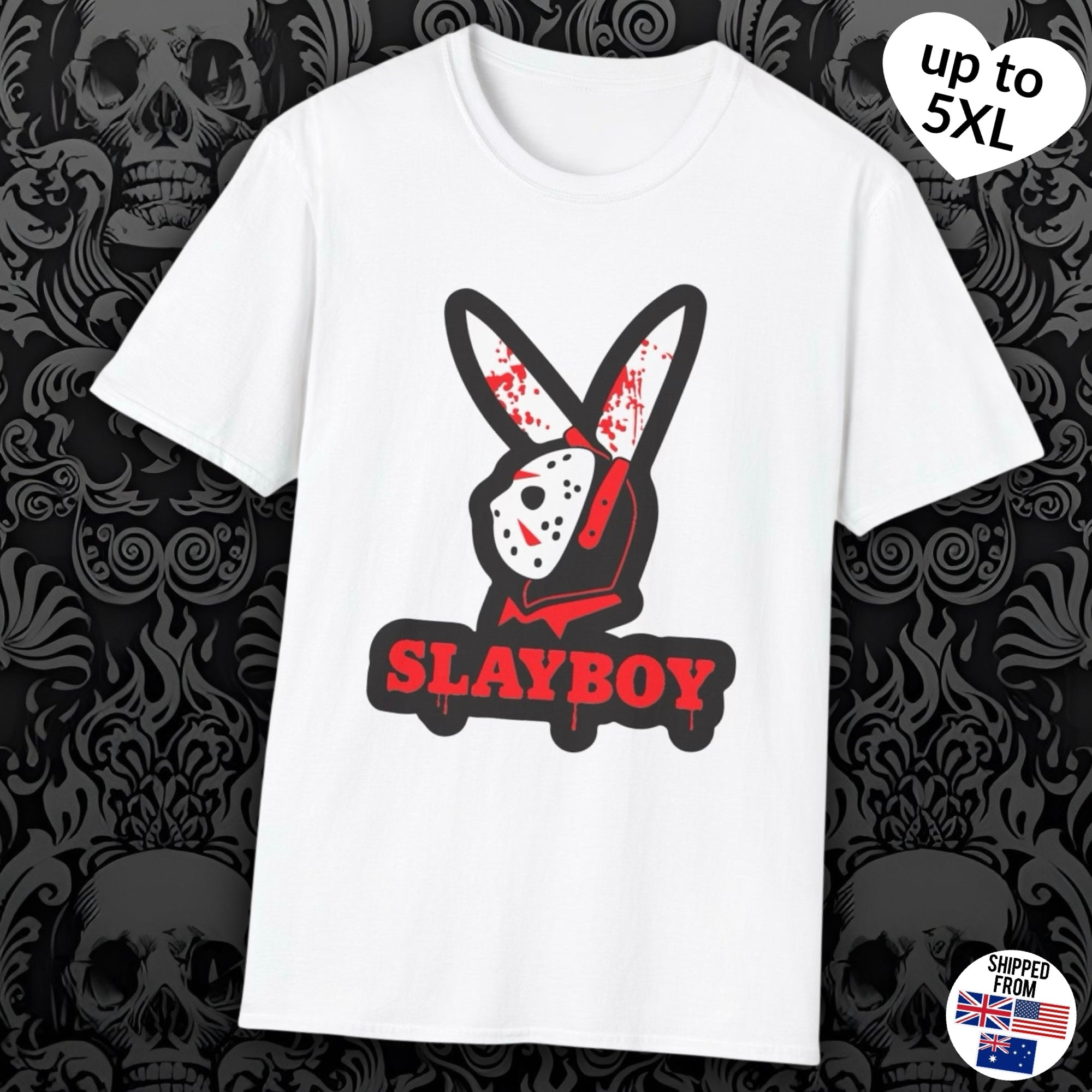 Slayboy, Horror Movie Softstyle T-Shirt, up to 5XL