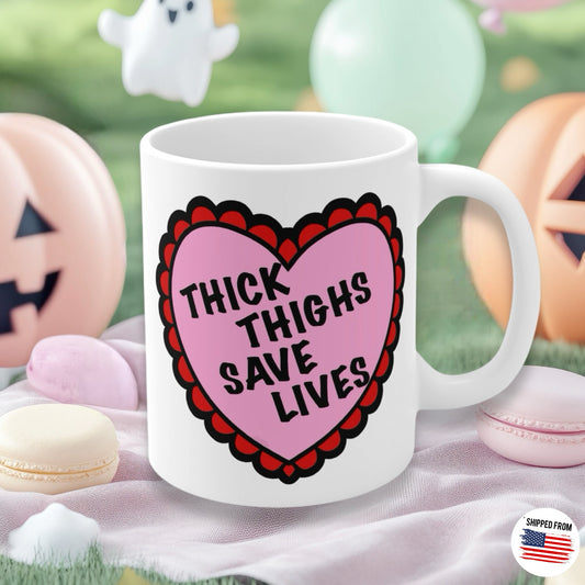 Thick thighs save lives Mug