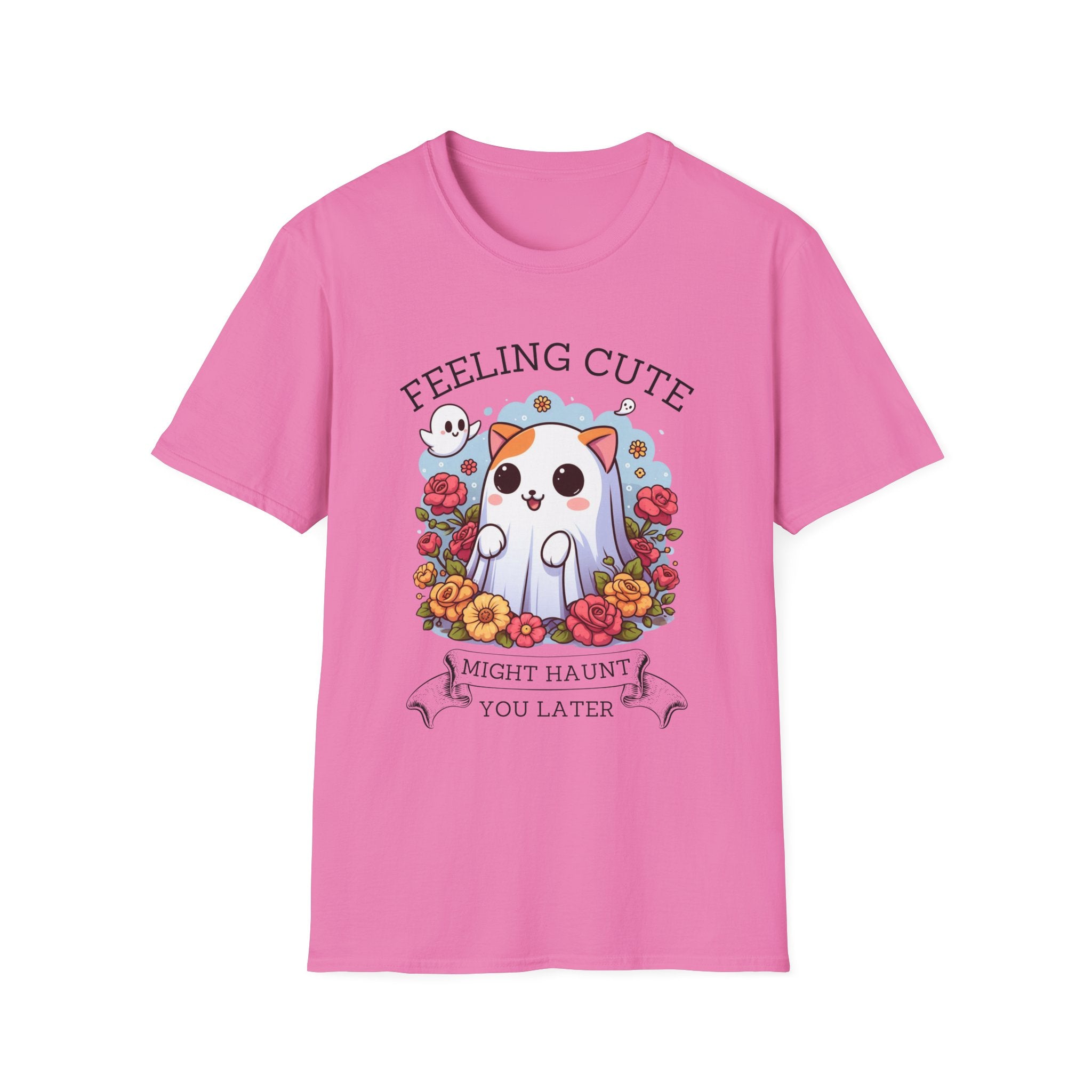 Feeling cute, might haunt you later, Softstyle T-Shirt, Halloween, kawaii, up to 5XL
