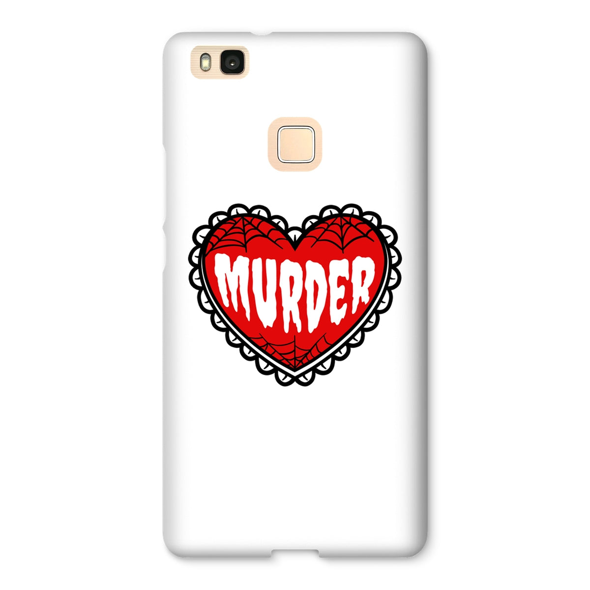 Murder, cute heart design Snap Phone Case