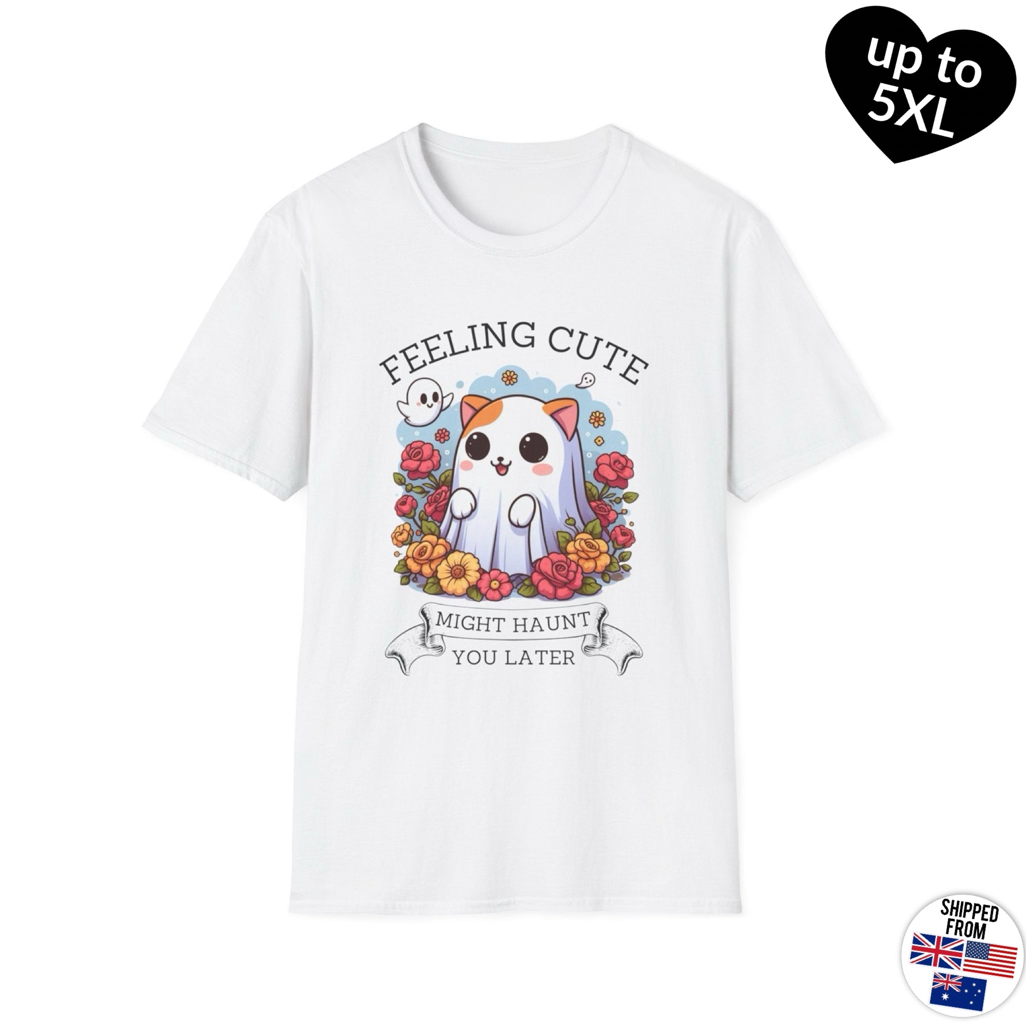 Feeling cute, might haunt you later, Softstyle T-Shirt, Halloween, kawaii, up to 5XL