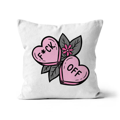 F*ck Off cute tattoo design Cushion