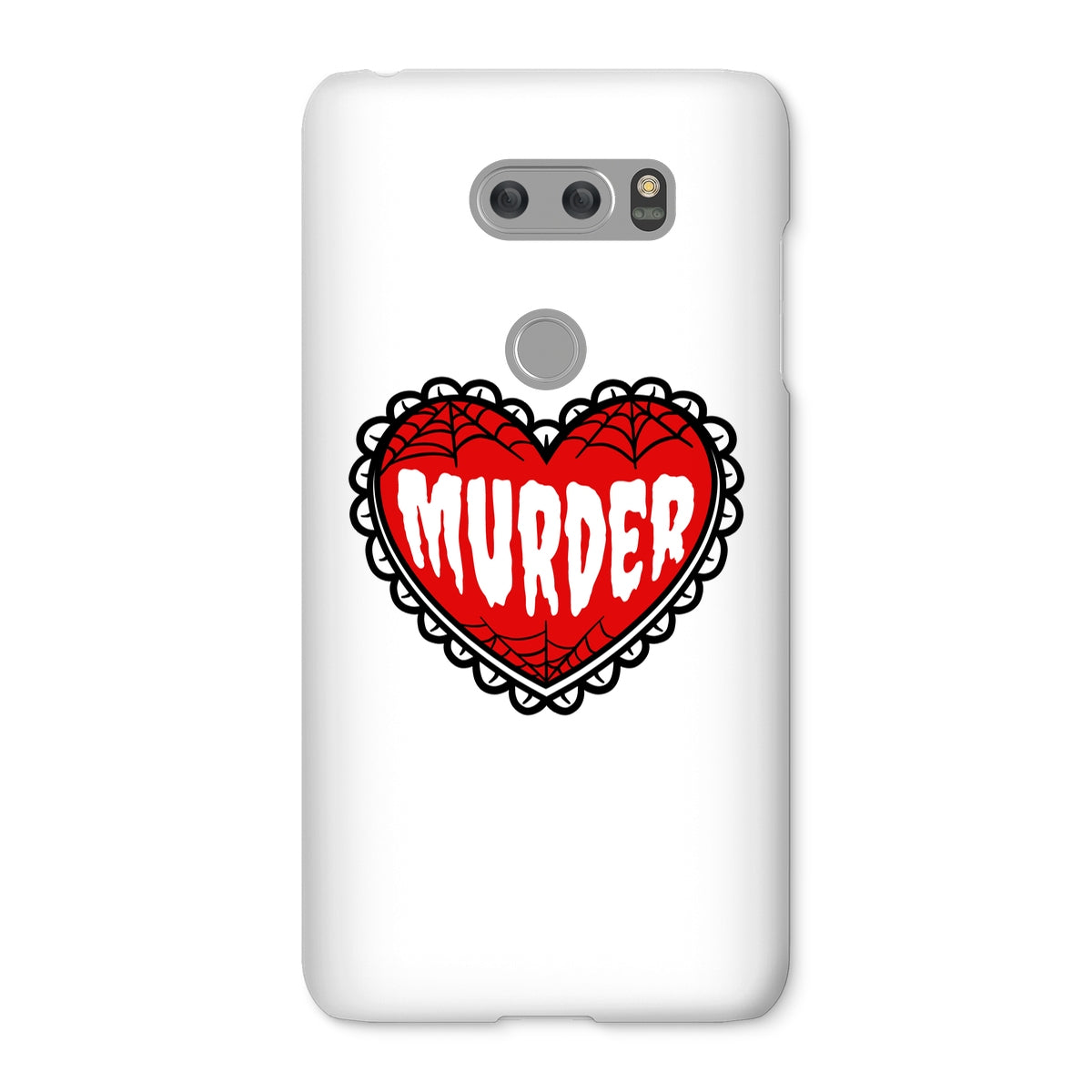 Murder, cute heart design Snap Phone Case