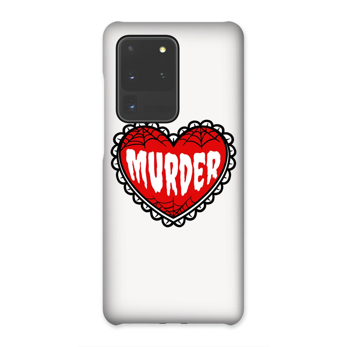 Murder, cute heart design Snap Phone Case