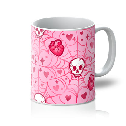 Pastel Spiderweb Halloween Mug