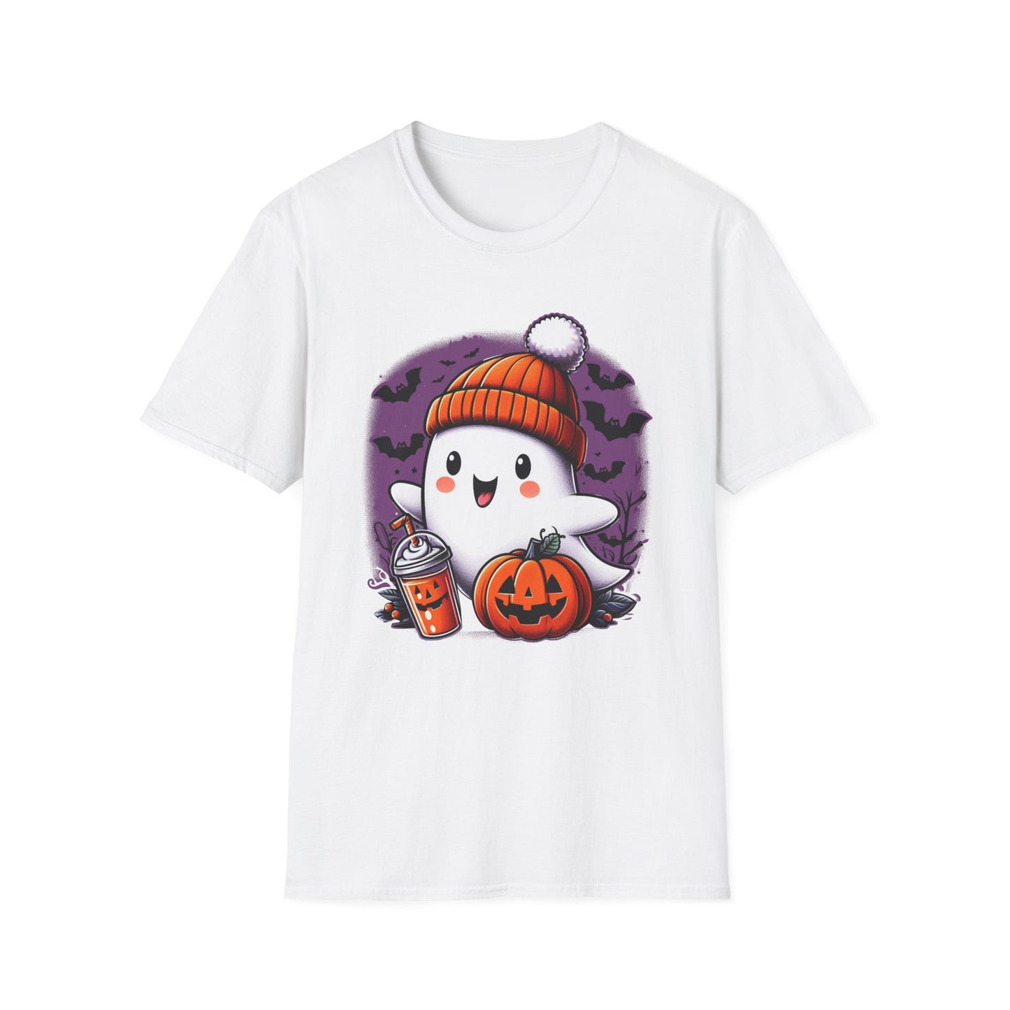 Cute Ghost, Halloween Softstyle T-Shirt, spooky cute, up to 5XL