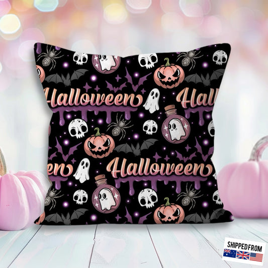 Spooky cute pastel Halloween Cushion