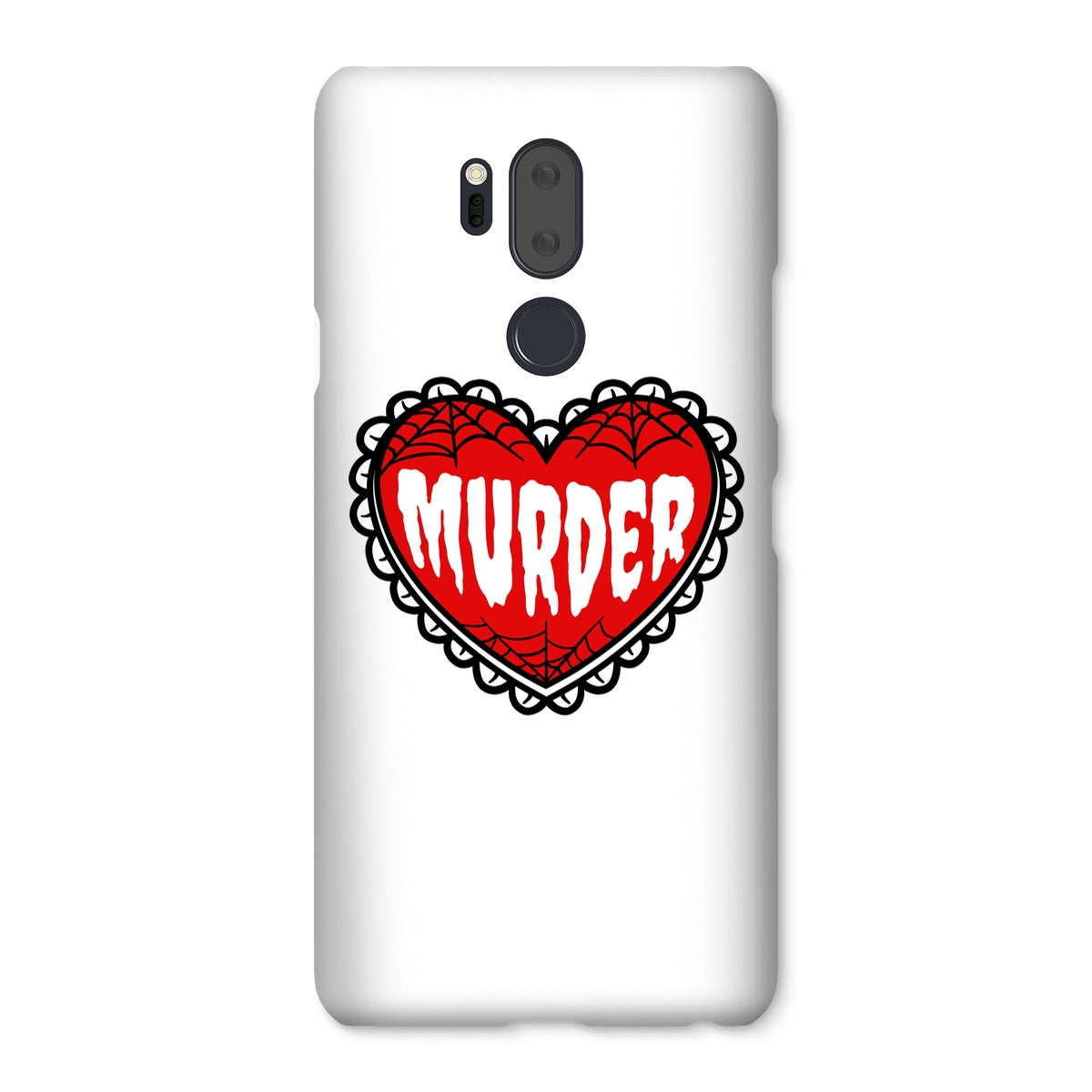 Murder, cute heart design Snap Phone Case