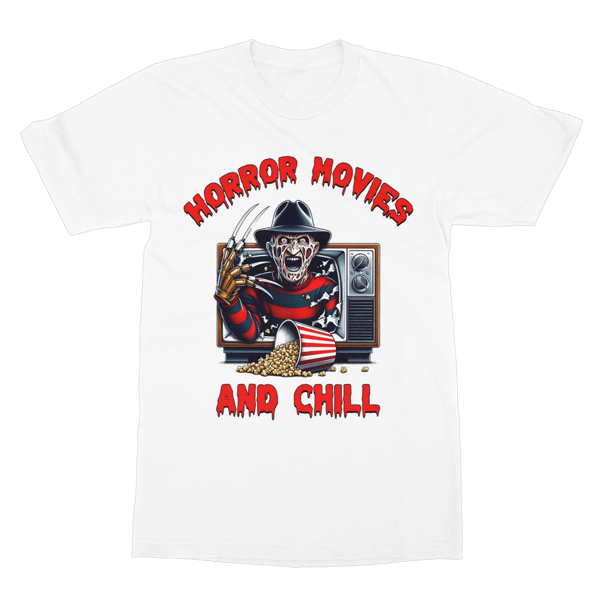 Freddy Horror Movies, Softstyle T-Shirt